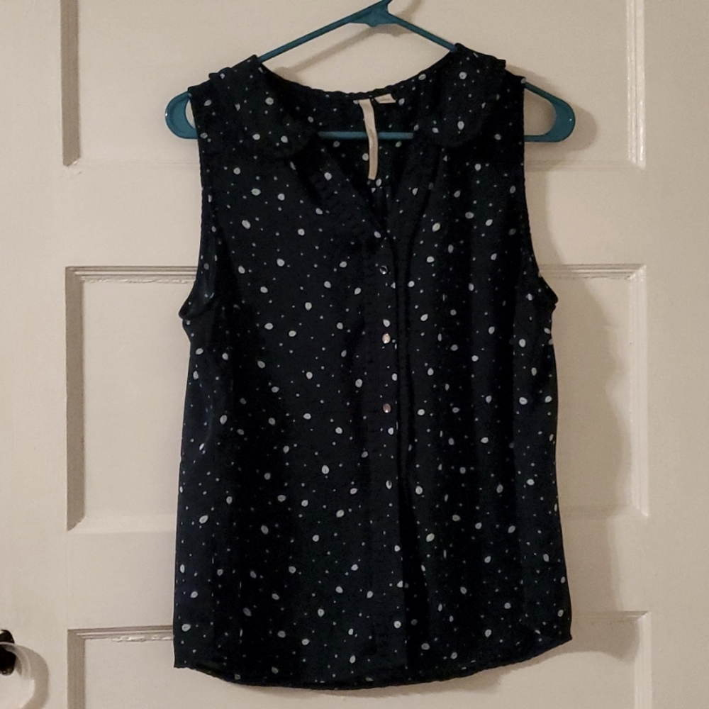 Lauren Conrad art deco tank top with ladybugs